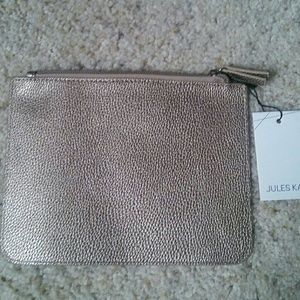 Gold hand bag